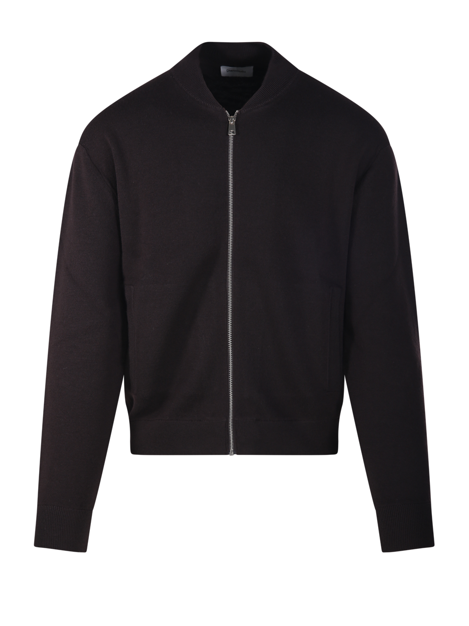 MEN DIANA STUDIO BROWN MERINO WOOL BOMBER JACKET