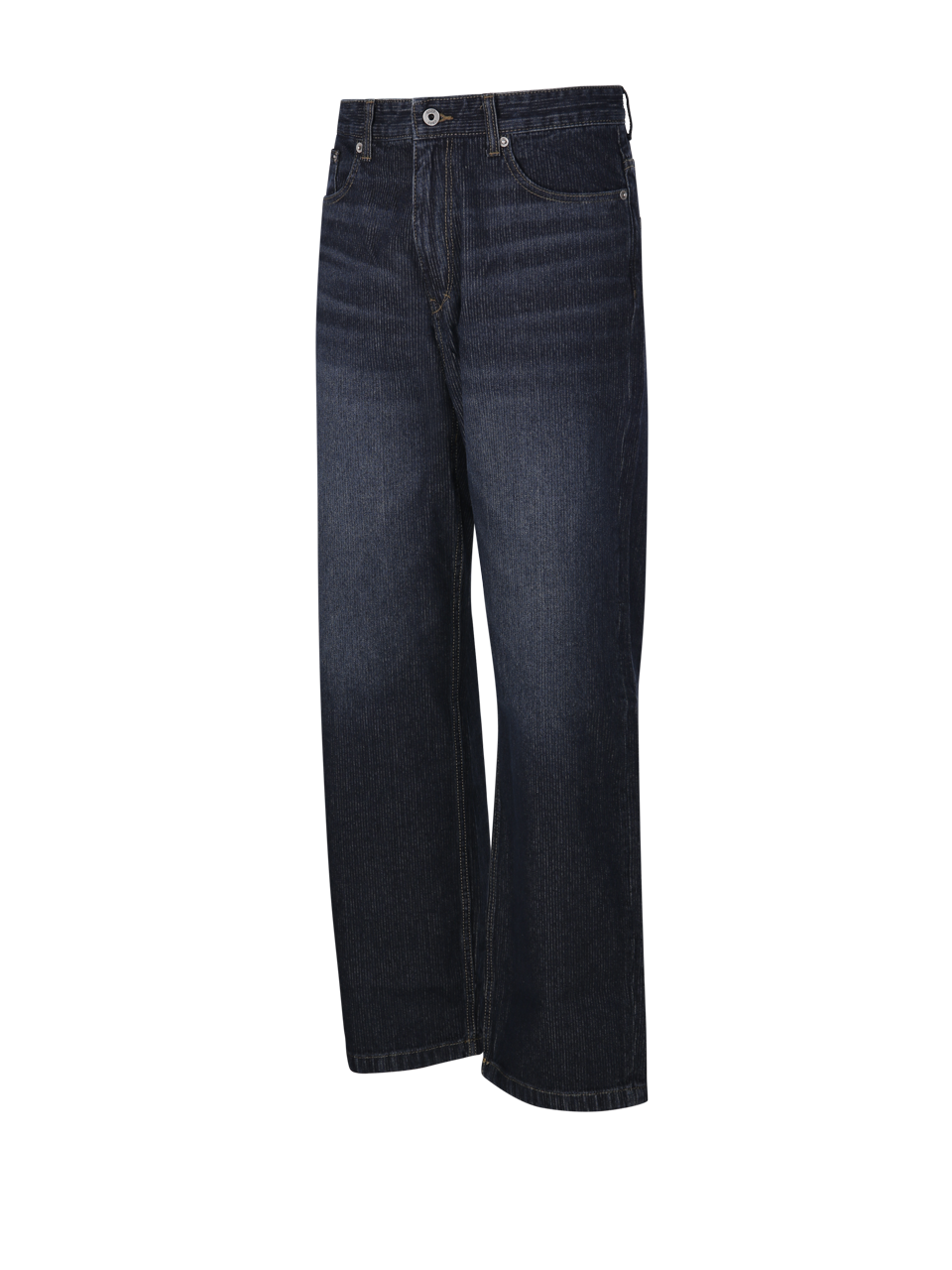 MEN COOR BLUE COTTON TWILL WASH BRUSHED JEANS