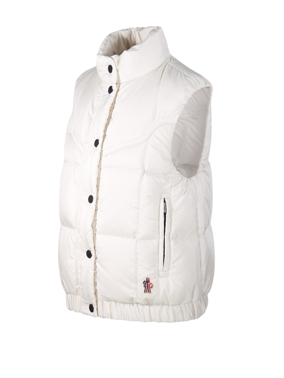 WOMAN MONCLER GRENOBLE WHITE POLYESTER DOUCY DOWN JACKET VEST