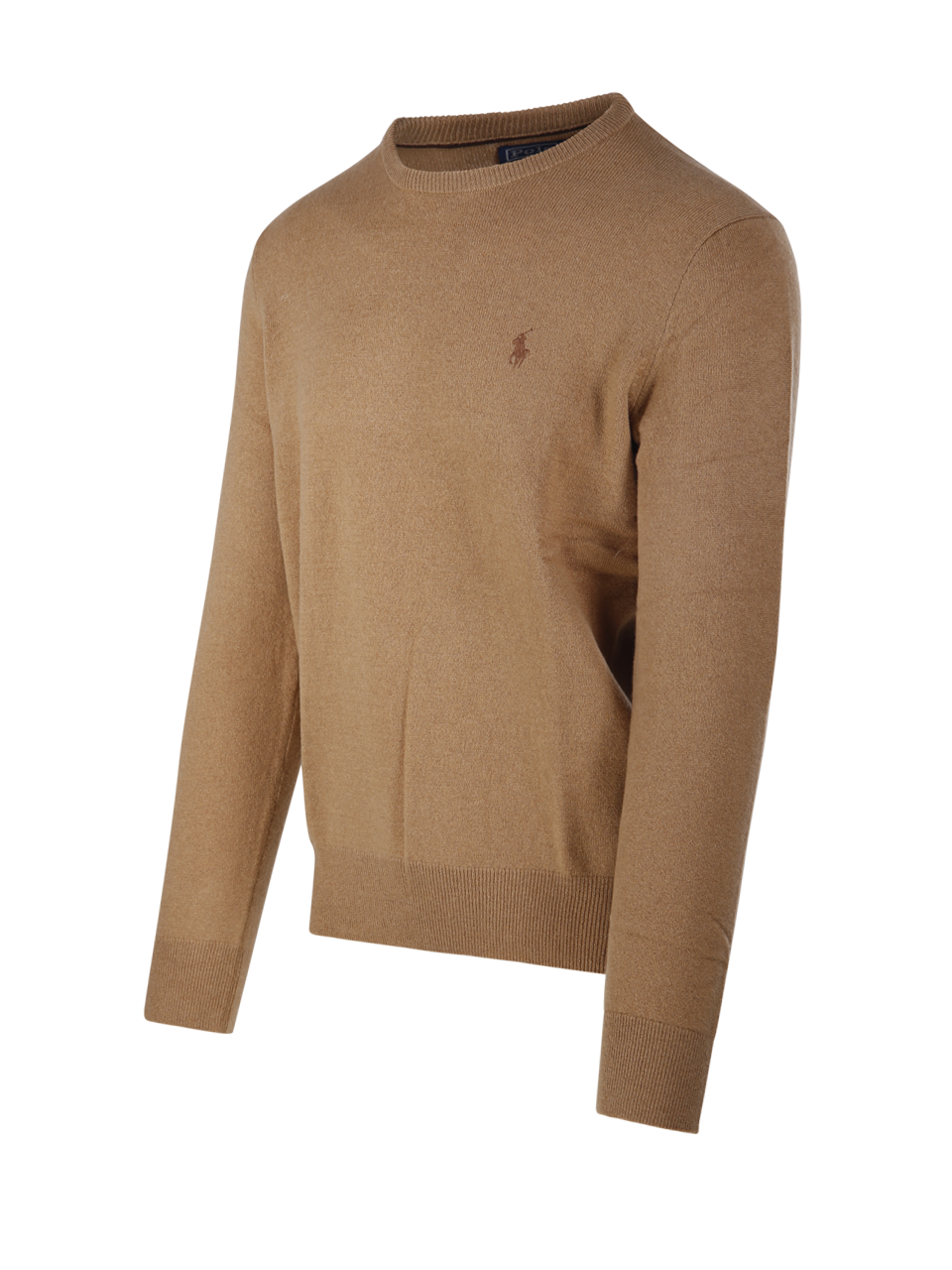 MEN RALPH LAUREN BEIGE WOOL ROUND NECK SWEATER