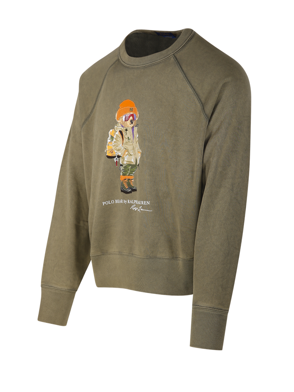 MEN RALPH LAUREN GREEN COTTON ROUND NECK SWEATSHIRT