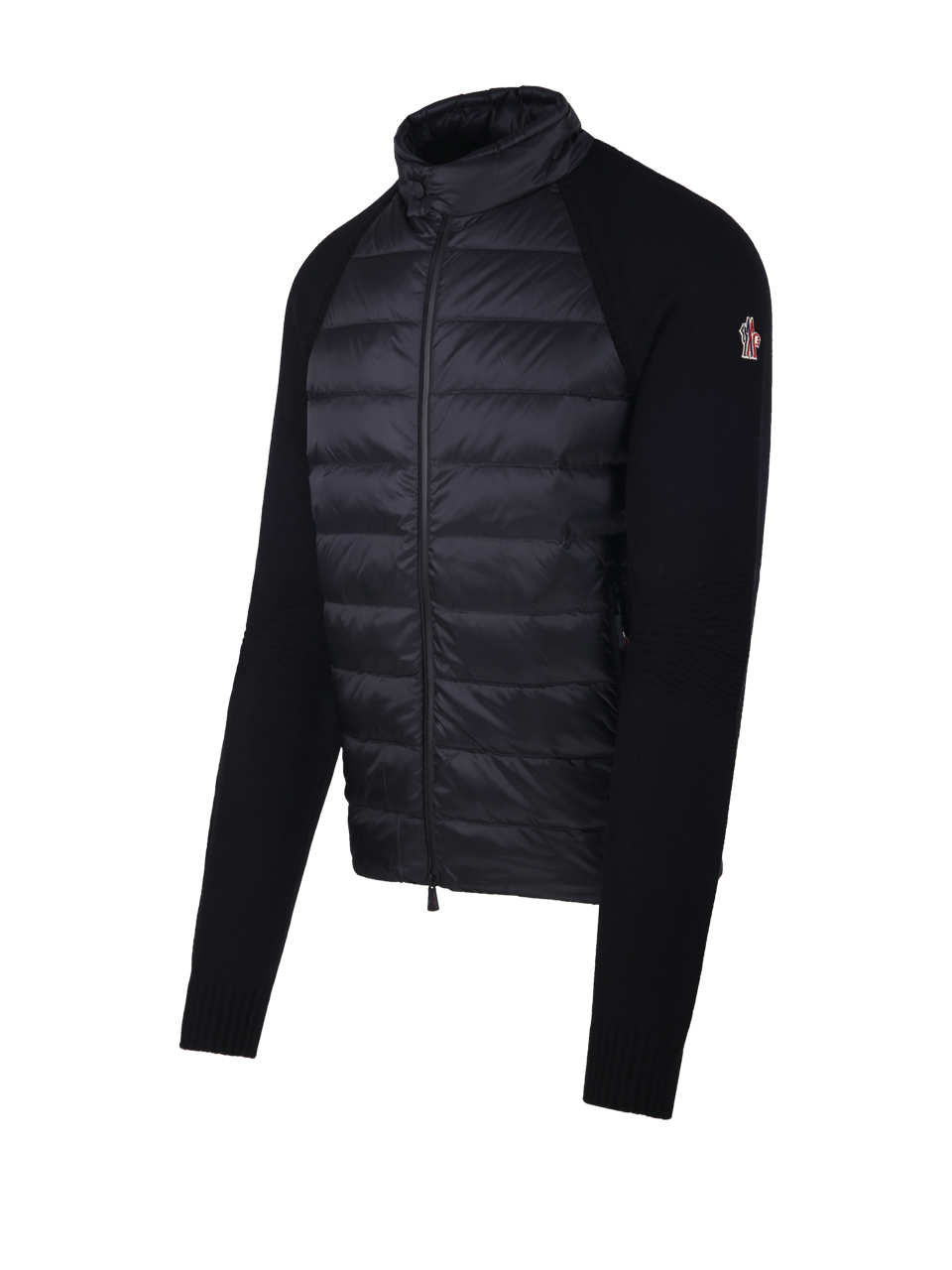 MEN MONCLER GRENOBLE BLACK VIRGIN WOOL DOWN JACKET 