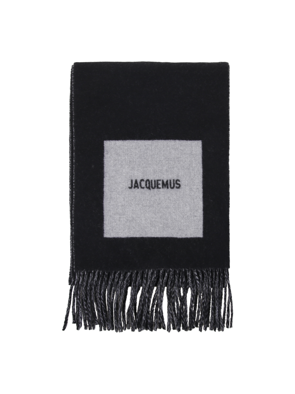 DONNA JACQUEMUS SCIARPA L`ECHARPE IN LANA VERGINE NERA 
