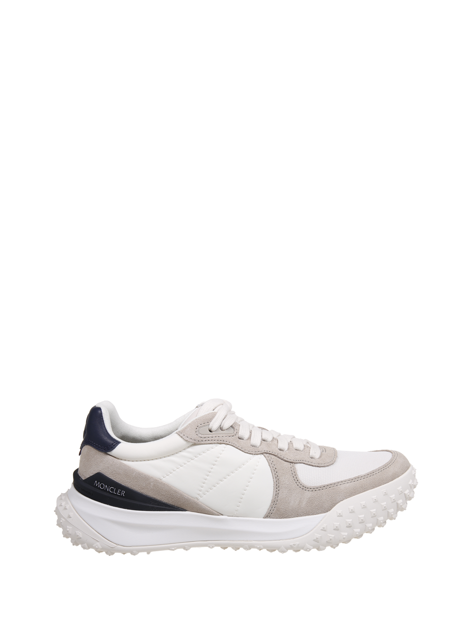 WOMAN MONCLER WHITE REAL LEATHER MONCLER CITY TREK LOW TOP SNEAKER