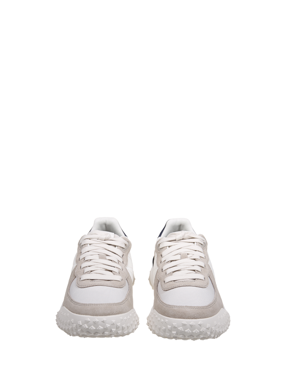 WOMAN MONCLER WHITE REAL LEATHER MONCLER CITY TREK LOW TOP SNEAKER