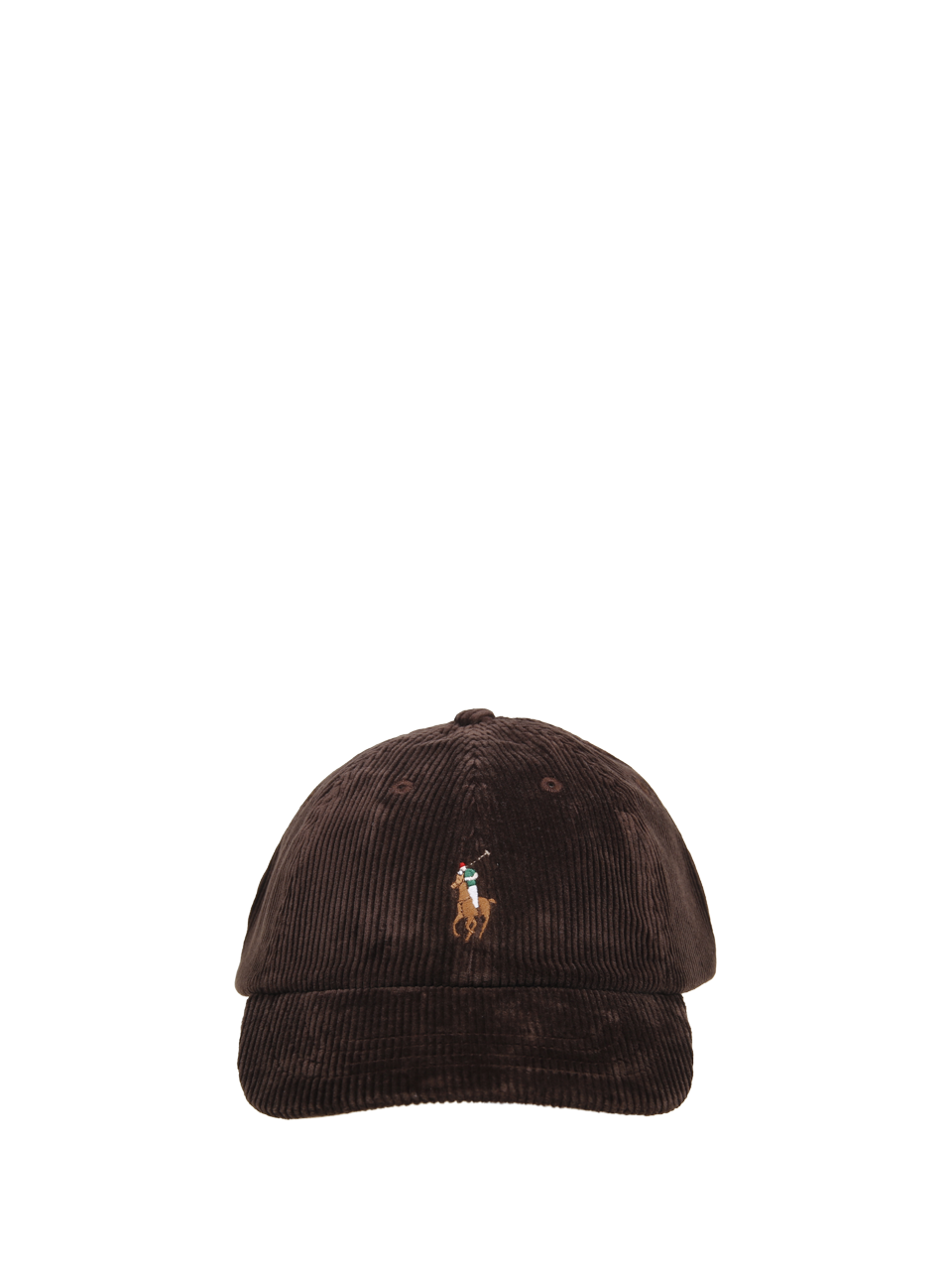 MEN RALPH LAUREN BROWN COTTON BASEBALL HAT