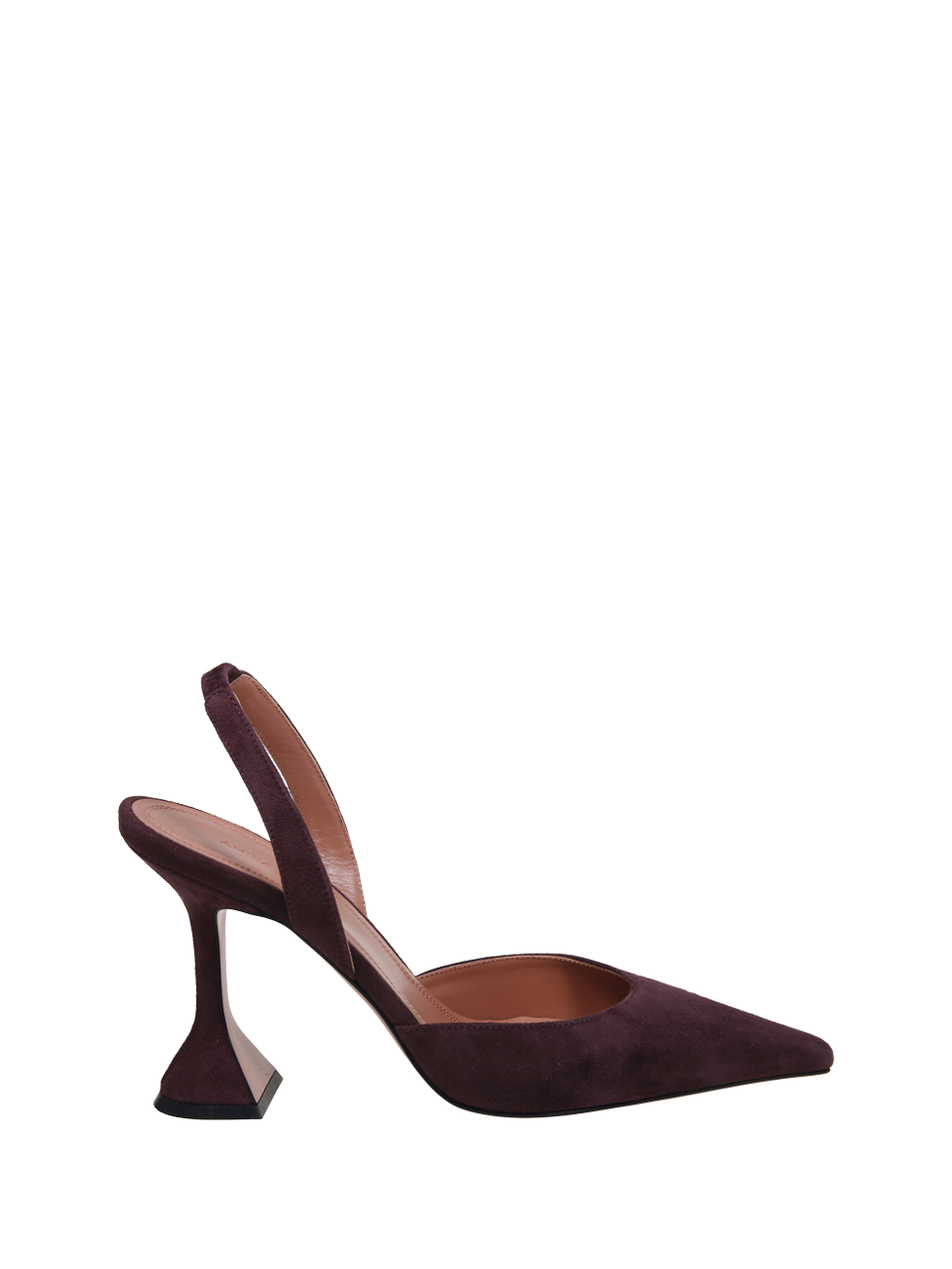 WOMAN AMINA MUADDI BORDEAUX LEATHER HOLLI SLING 95