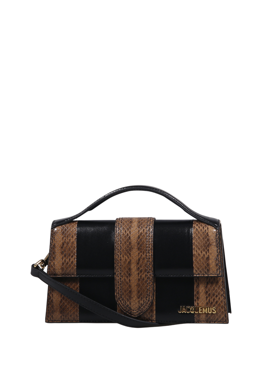 WOMAN JACQUEMUS BLACK LEATHER LE GRAND BAMBINO BAG