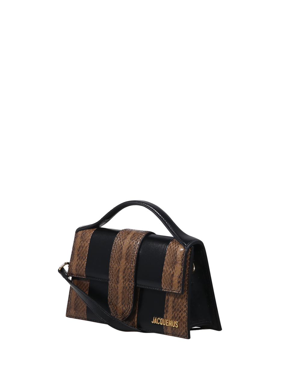 WOMAN JACQUEMUS BLACK LEATHER LE GRAND BAMBINO BAG