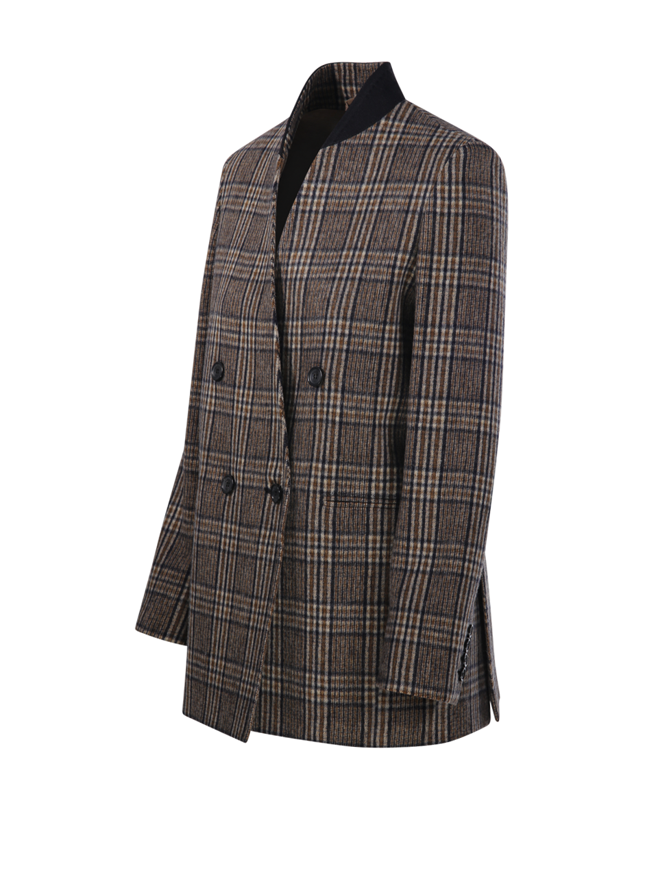 WOMAN MAXMARA BEIGE VIRGIN WOOL ELMO CHECK JACKET