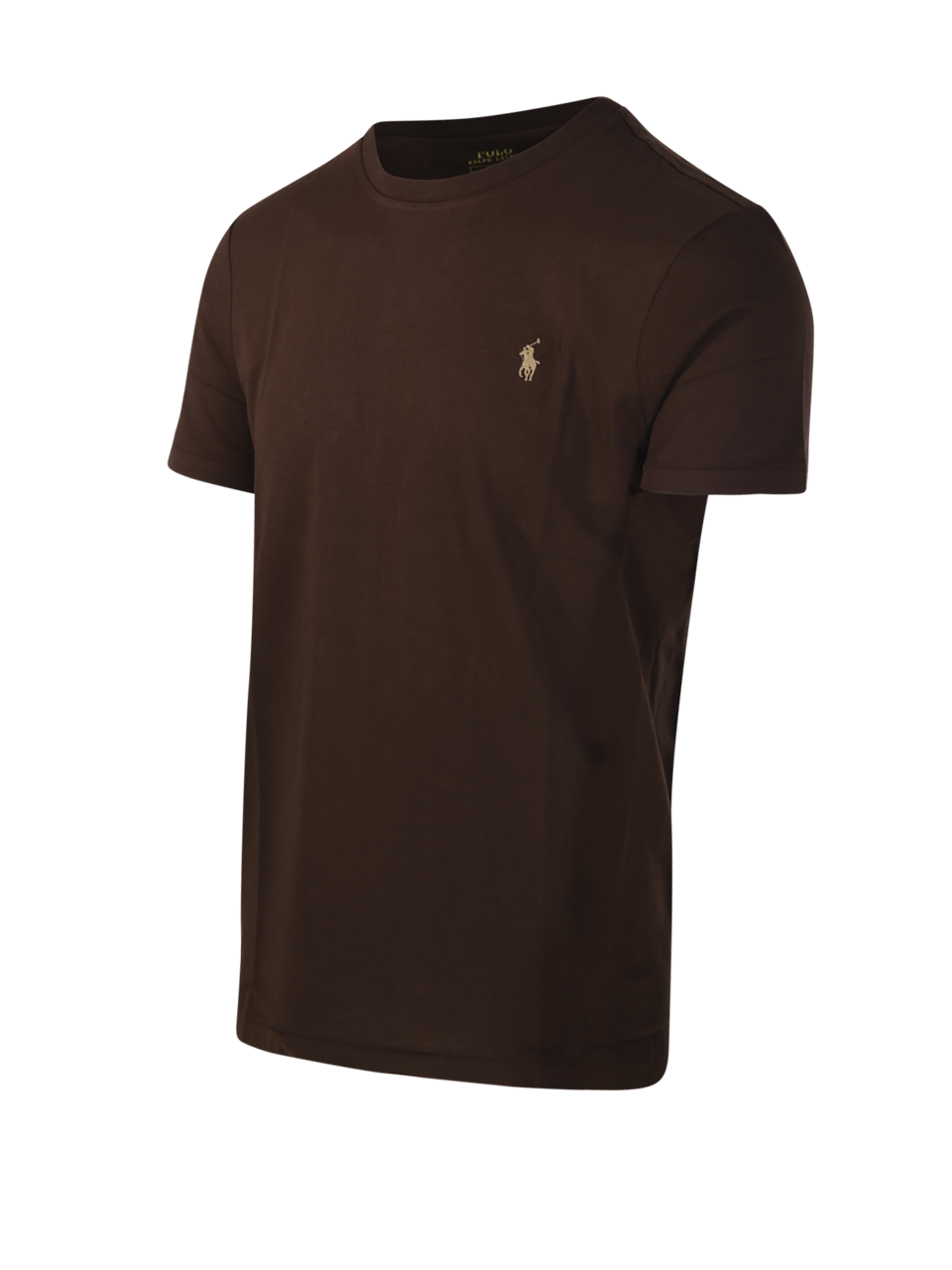 MEN RALPH LAUREN BROWN COTTON T-SHIRT