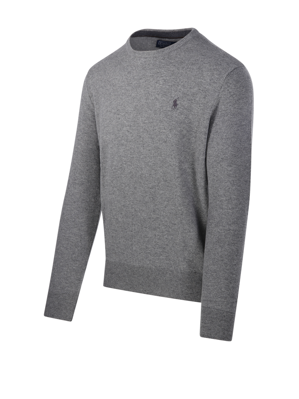 MEN RALPH LAUREN GREY WOOL ROUND NECK SWEATER
