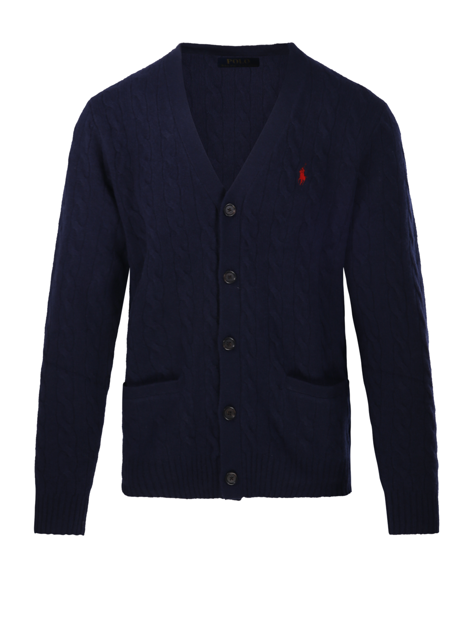 MEN RALPH LAUREN BLUE WOOL CARDIGAN