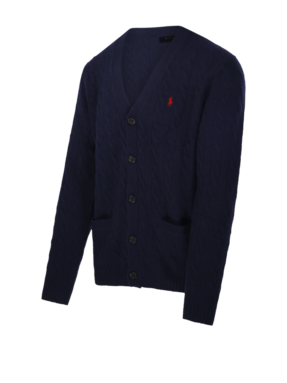 MEN RALPH LAUREN BLUE WOOL CARDIGAN