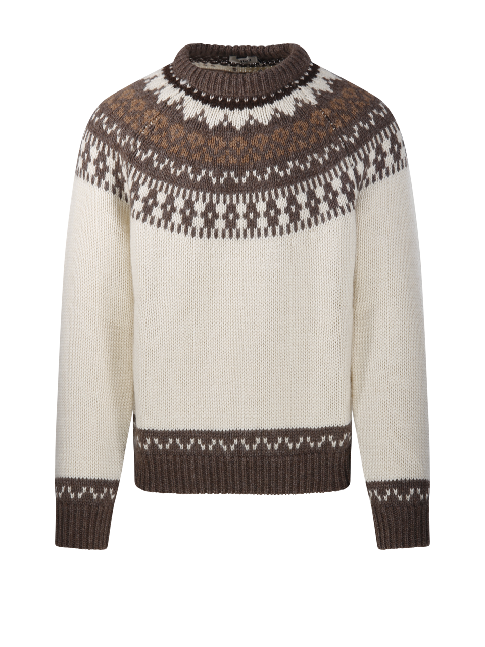 MEN ALTEA BROWN VIRGIN WOOL SWEATER
