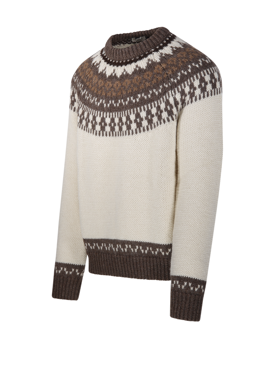 MEN ALTEA BROWN VIRGIN WOOL SWEATER