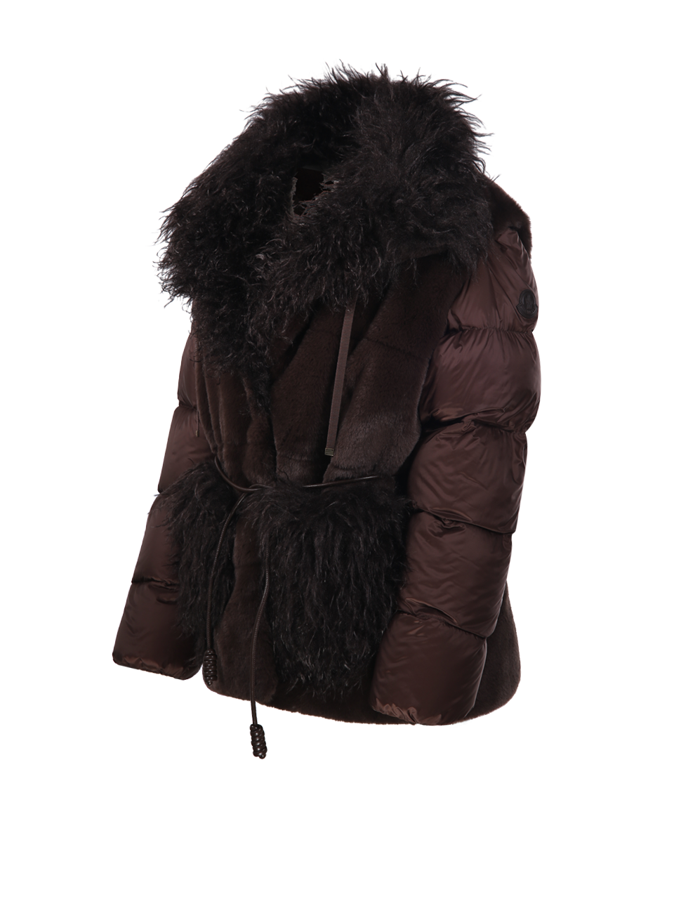 WOMAN MONCLER BROWN POLYESTER IMMERSIF DOWN JACKET
