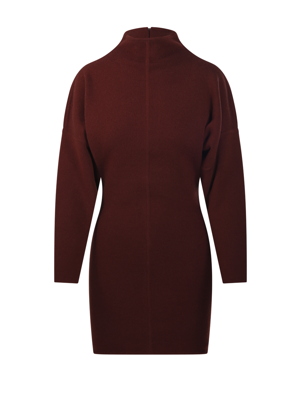 WOMAN MAXMARA BORDEAUX VIRGIN WOOL RACCONTO SHORT DRESS