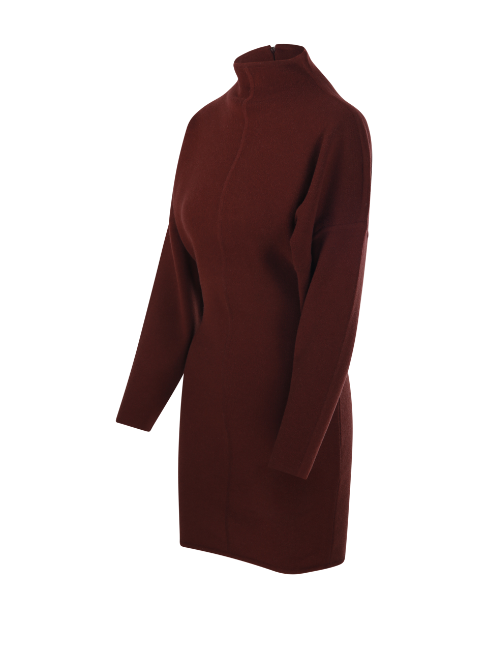 WOMAN MAXMARA BORDEAUX VIRGIN WOOL RACCONTO SHORT DRESS