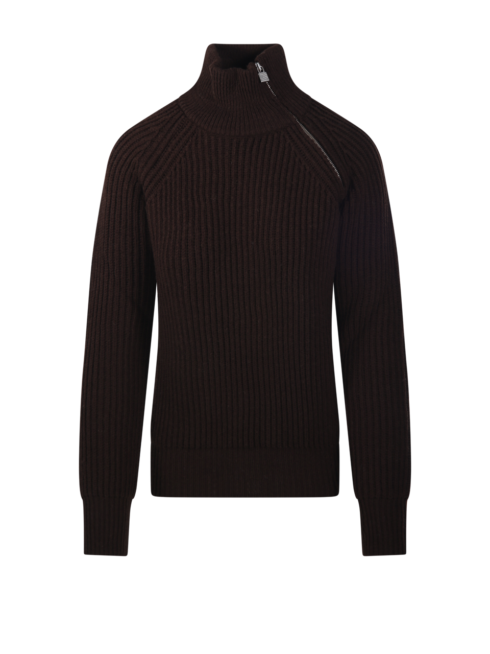WOMAN GIUSEPPE DI MORABITO BROWN VIRGIN WOOL SWEATER