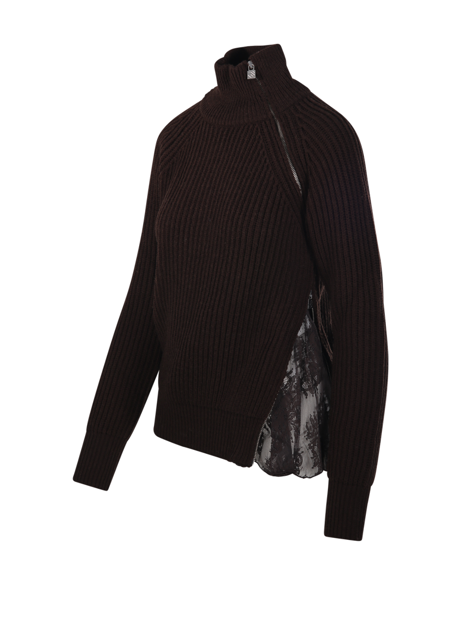 WOMAN GIUSEPPE DI MORABITO BROWN VIRGIN WOOL SWEATER