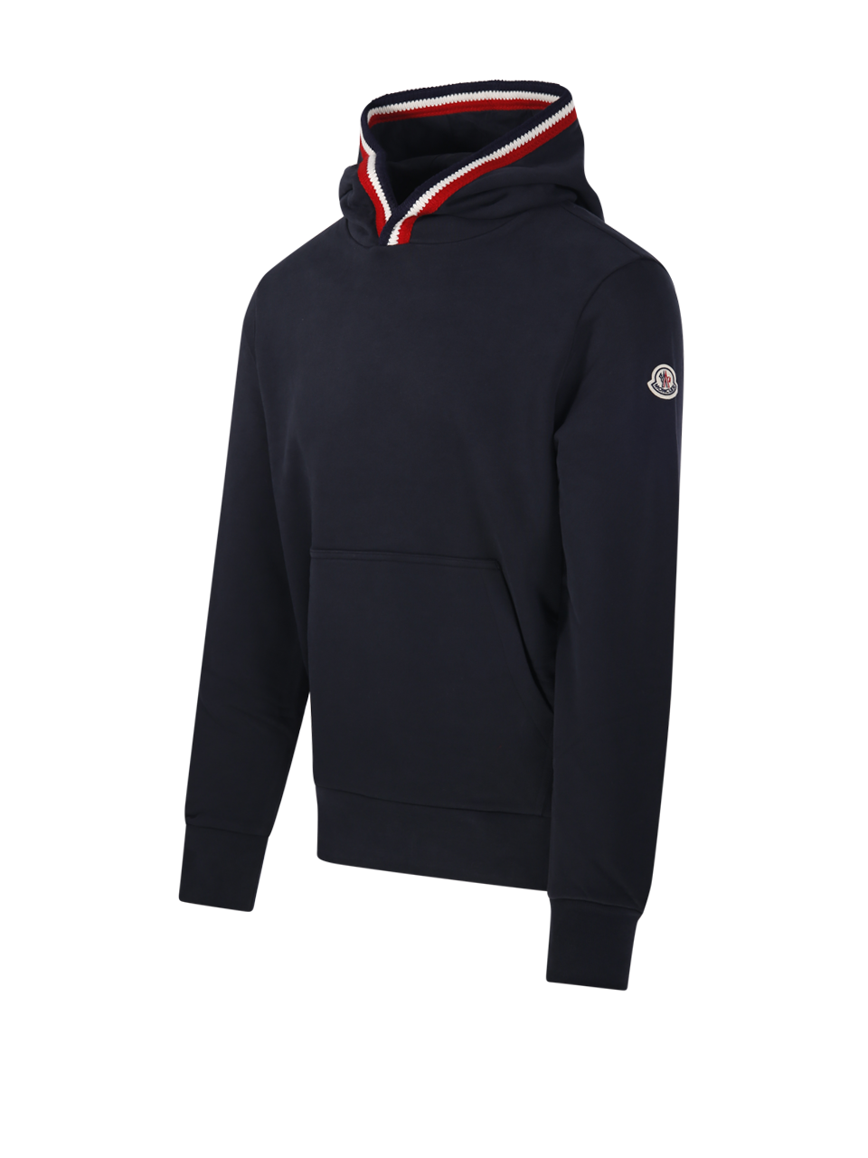 MEN MONCLER BLUE COTTON HOODIE SWEATER