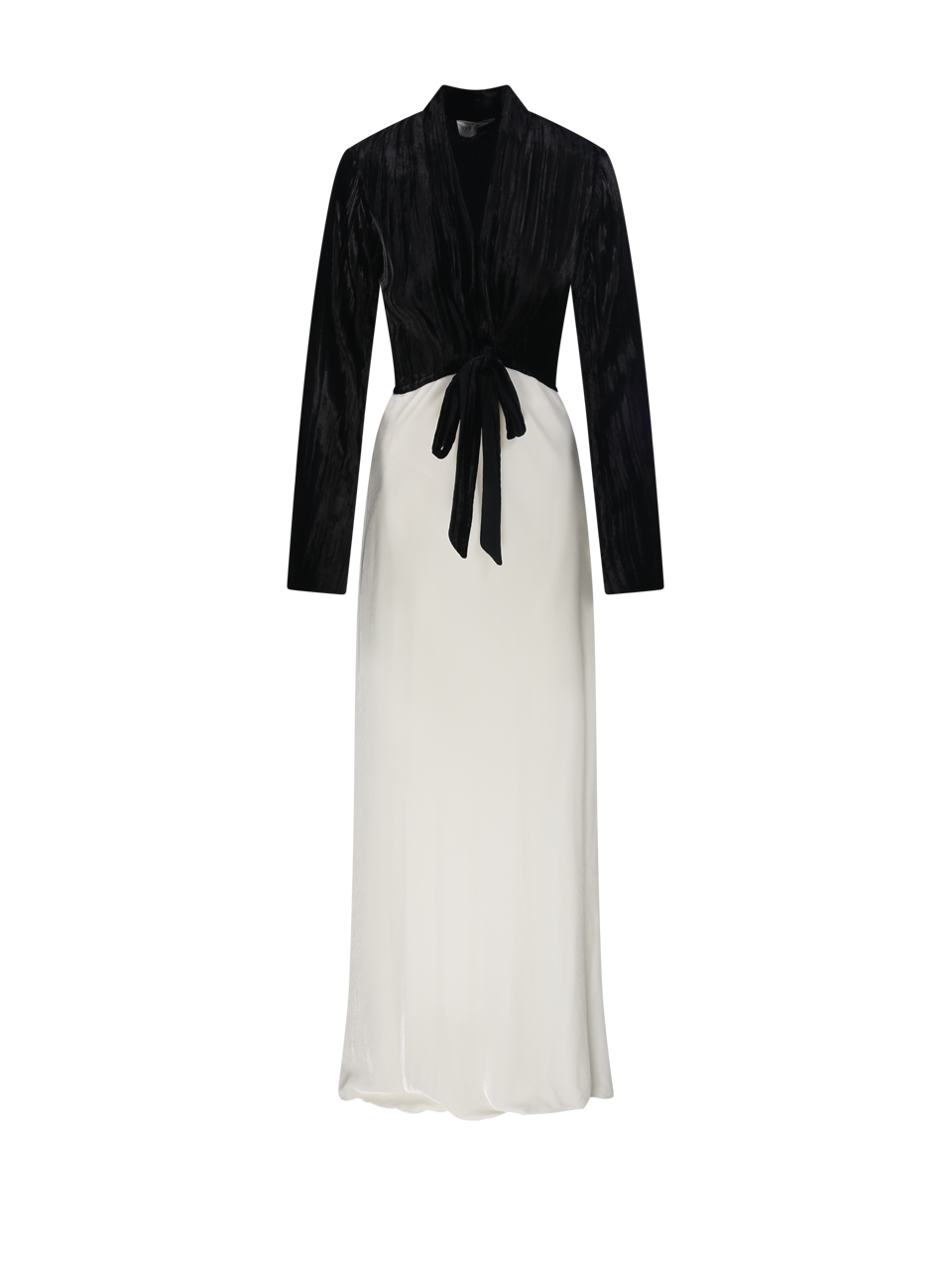 WOMAN FORTE FORTE BLACK VISCOSE LONG SLEEVES DRESS