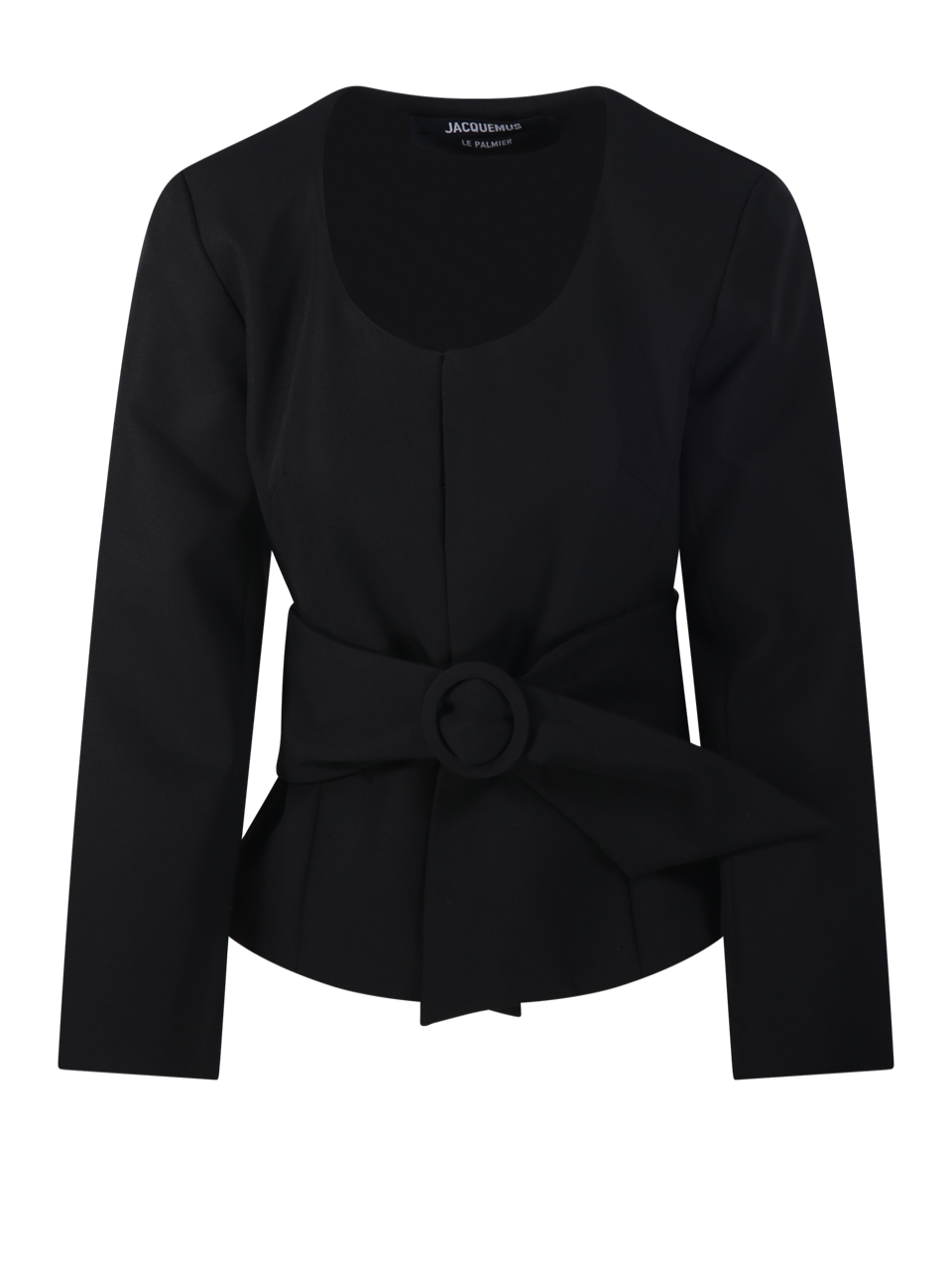 WOMAN JACQUEMUS BLACK VIRGIN WOOL LA VESTE MIAMI JACKET