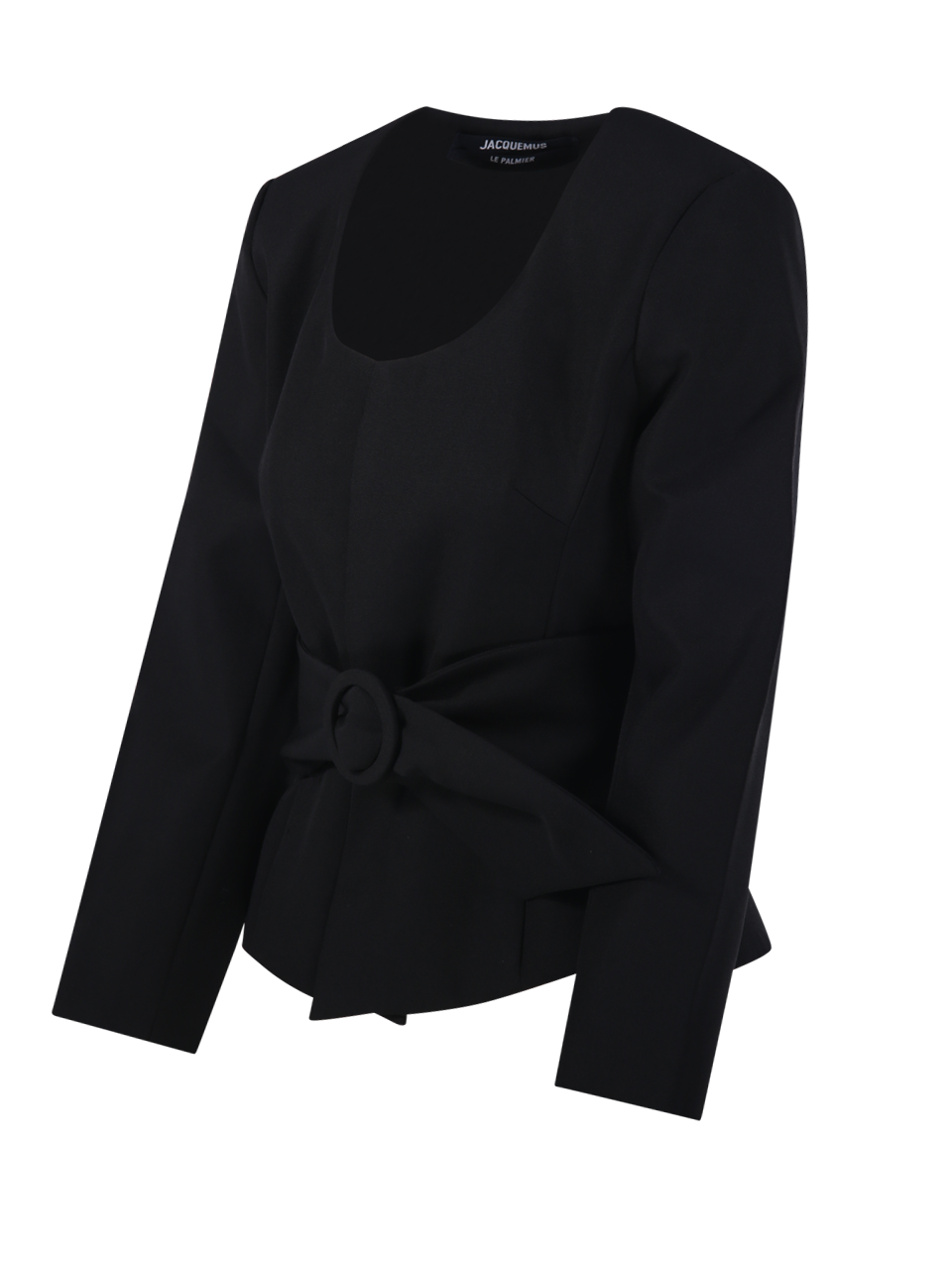 WOMAN JACQUEMUS BLACK VIRGIN WOOL LA VESTE MIAMI JACKET