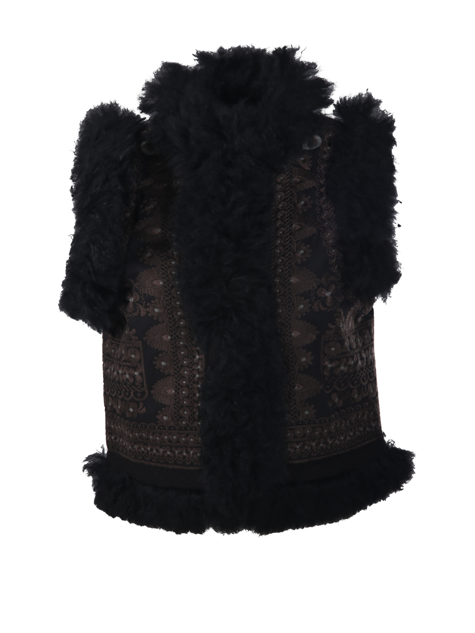 WOMAN ANTIK BATIK BLACK COTTON SANDO GILET