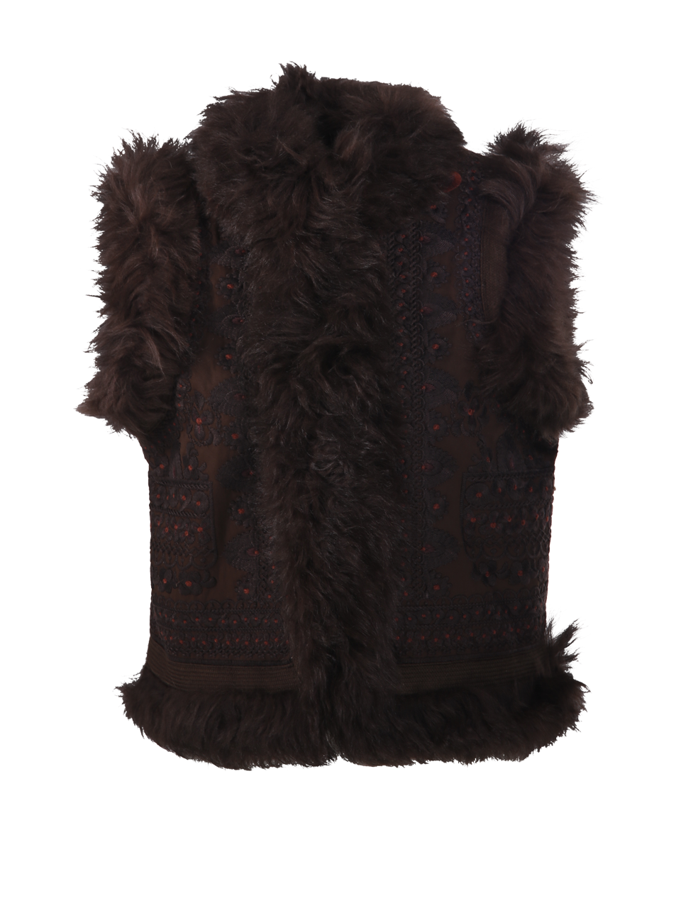 WOMAN ANTIK BATIK BROWN COTTON SANDO GILET