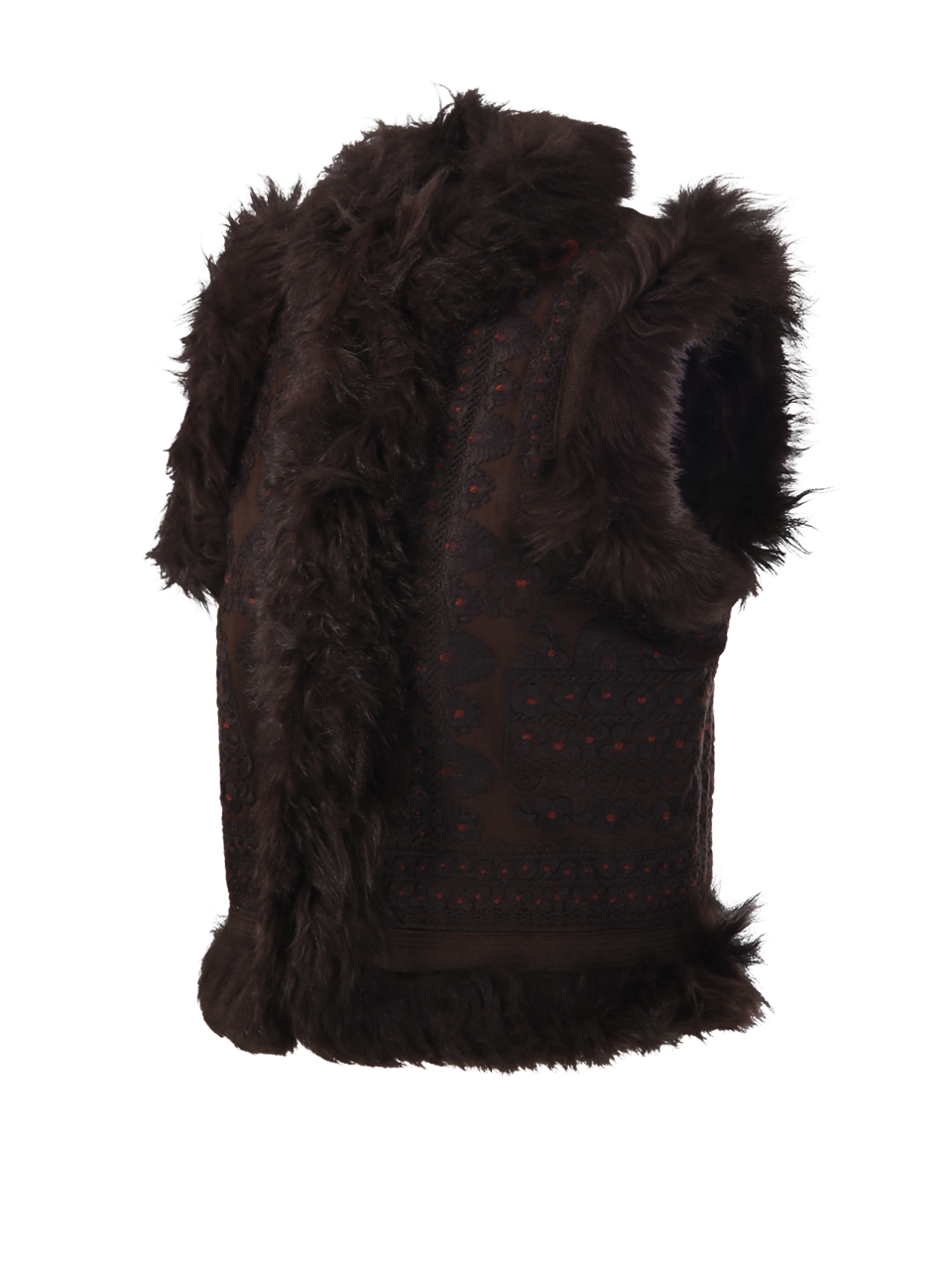 WOMAN ANTIK BATIK BROWN COTTON SANDO GILET
