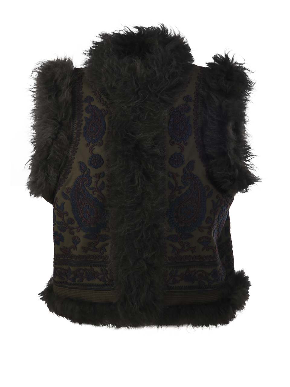 WOMAN ANTIK BATIK GREEN COTTON PAULINE GILET