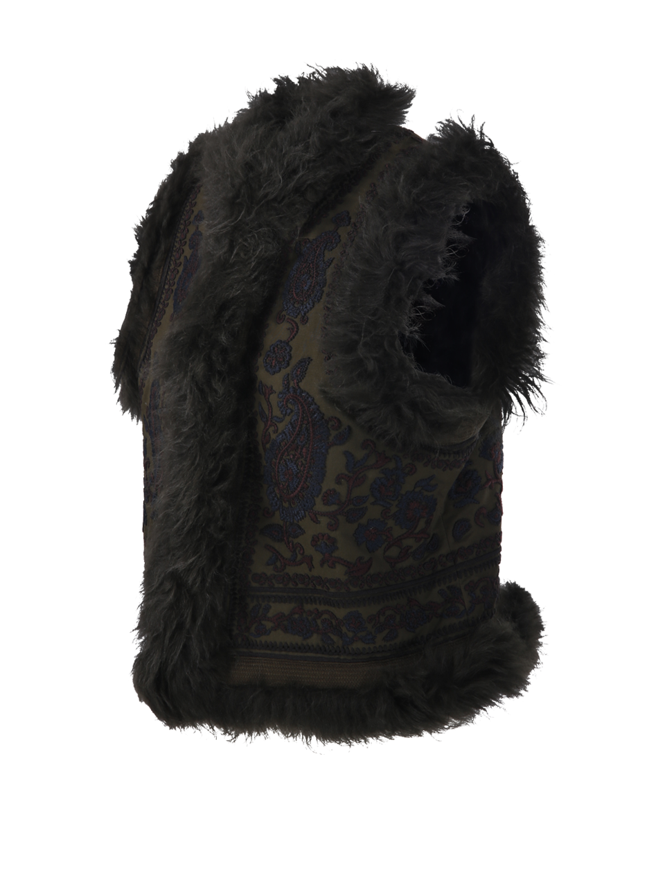 WOMAN ANTIK BATIK GREEN COTTON PAULINE GILET