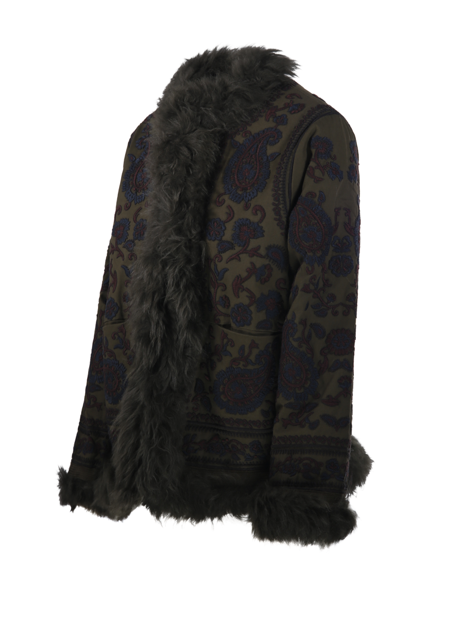 WOMAN ANTIK BATIK GREEN COTTON PAULINE JACKET