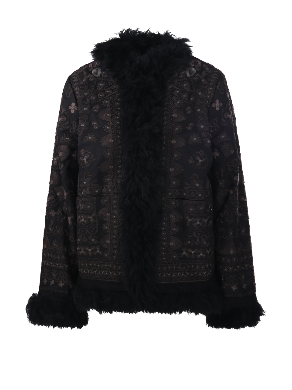 WOMAN ANTIK BATIK BLACK COTTON SANDO JACKET