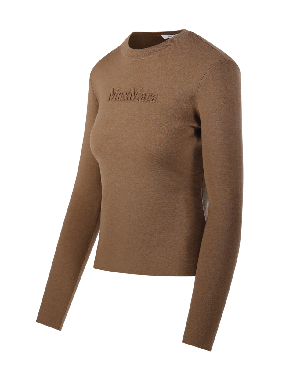 WOMAN MAXMARA BEIGE VIRGIN WOOL MANTO SWEATER