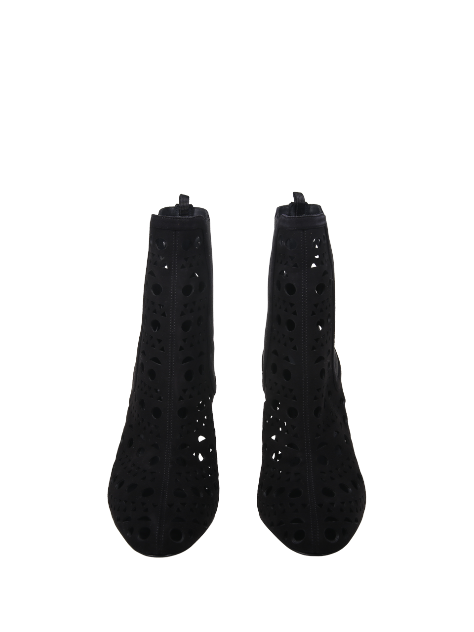 DONNA ALAIA STIVALE VIENNE CHELSEA IN PELLE NERA 