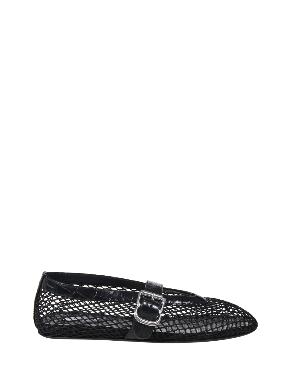 WOMAN ALAIA BLACK POLYAMIDE LA BALLERINE FLAT