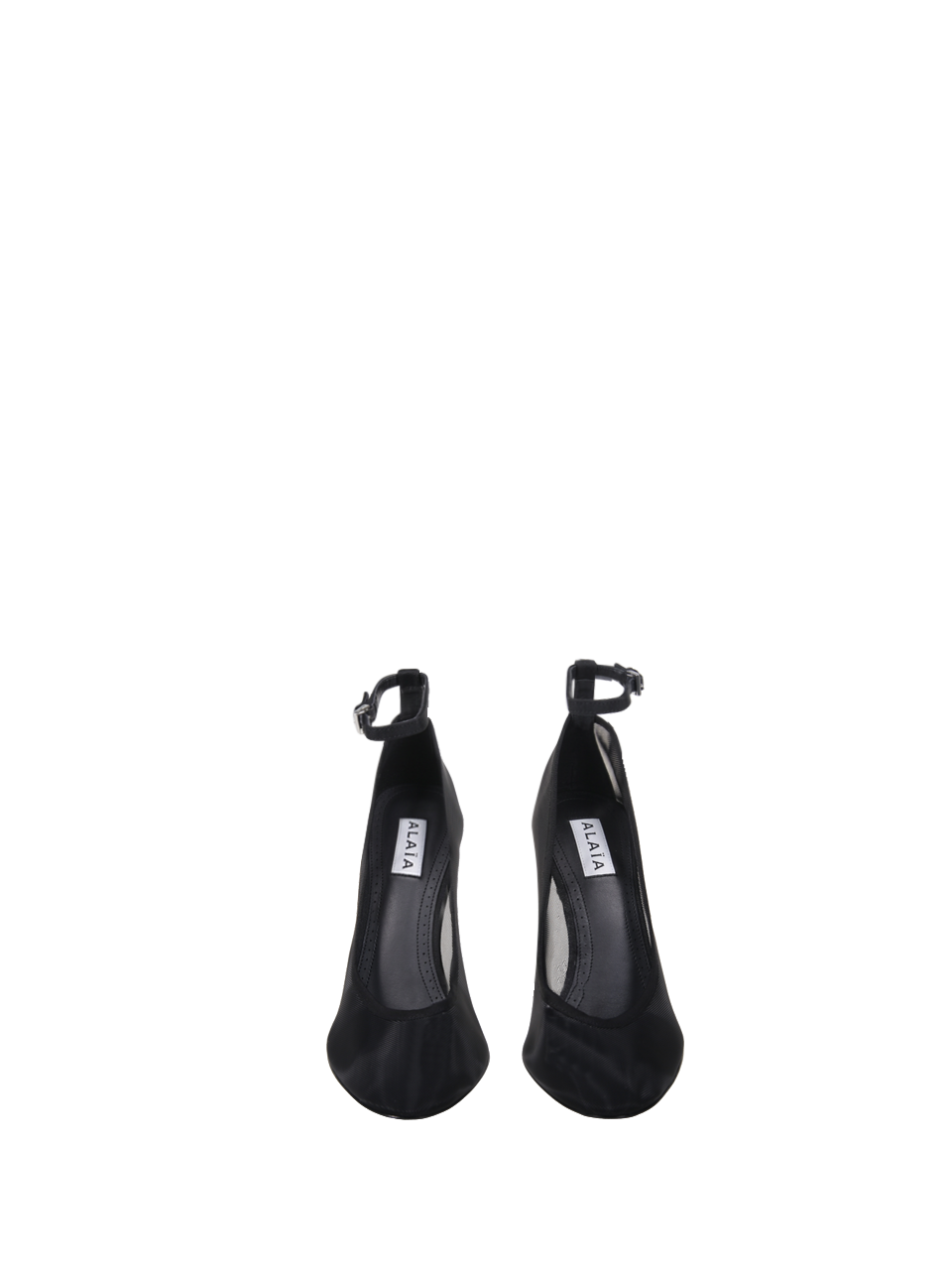 WOMAN ALAIA BLACK POLYESTER NUDE PUMPS 