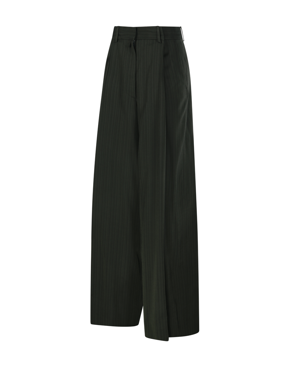 WOMAN DRIES VAN NOTEN GREEN VISCOSE PODIUM PANT