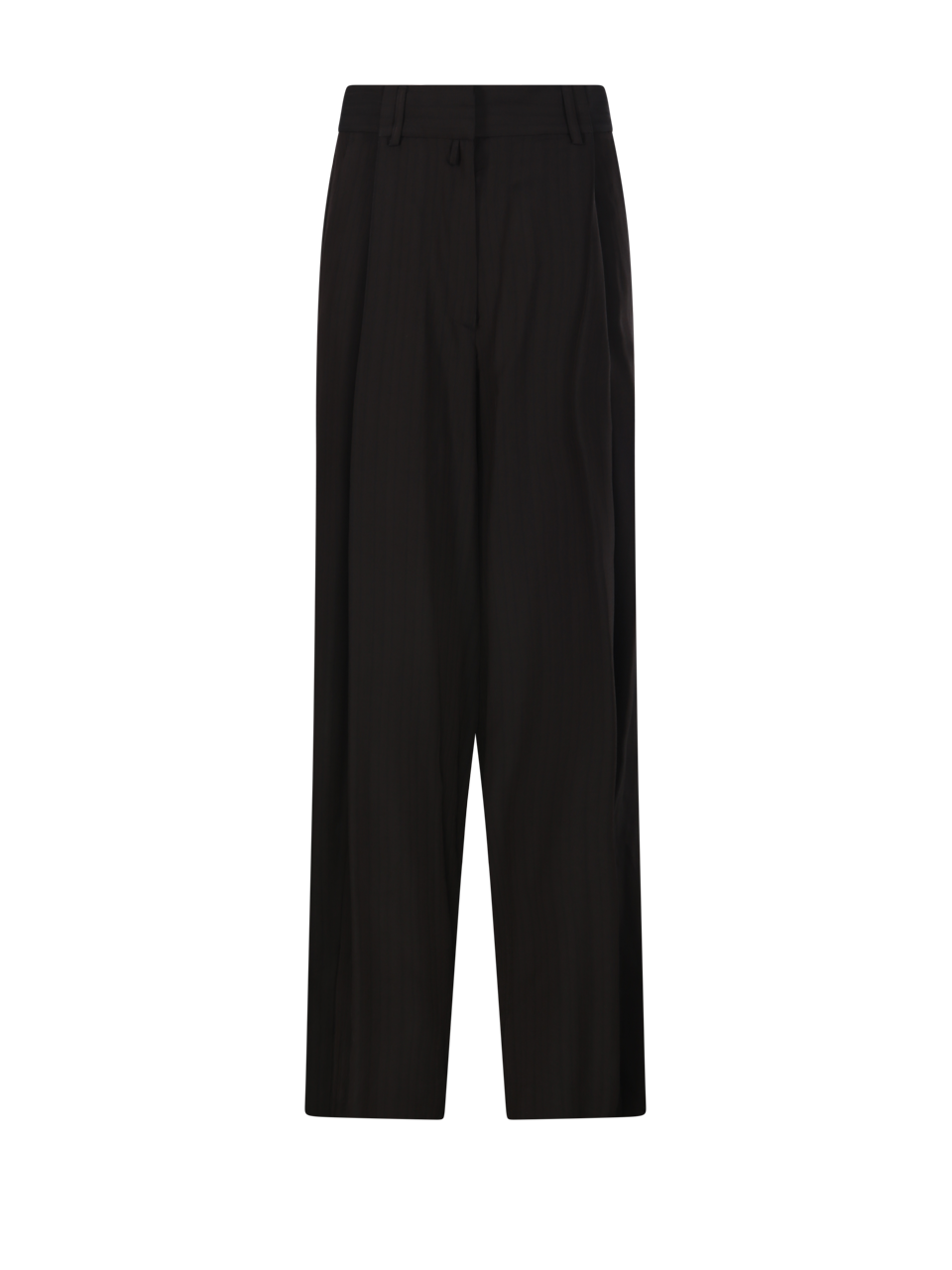 WOMAN DRIES VAN NOTEN BROWN VISCOSE PODIUM PANT