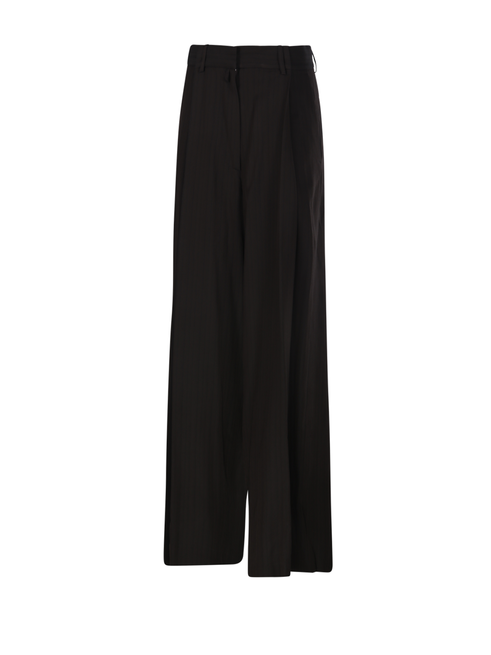 WOMAN DRIES VAN NOTEN BROWN VISCOSE PODIUM PANT