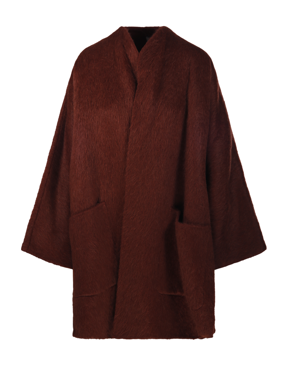 WOMAN MAXMARA BORDEAUX VIRGIN WOOL GERANIO COAT