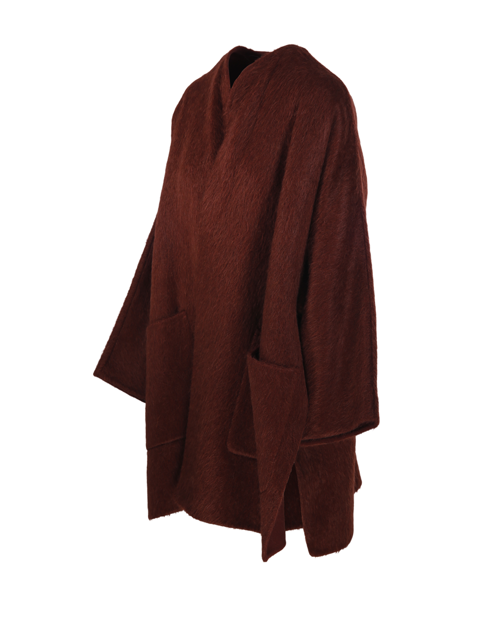 WOMAN MAXMARA BORDEAUX VIRGIN WOOL GERANIO COAT