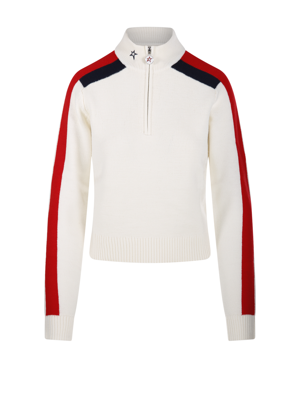 DONNA PERFECT MOMENT MAGLIONE LA TOUR 1/4 IN LANA MERINO BIANCA 