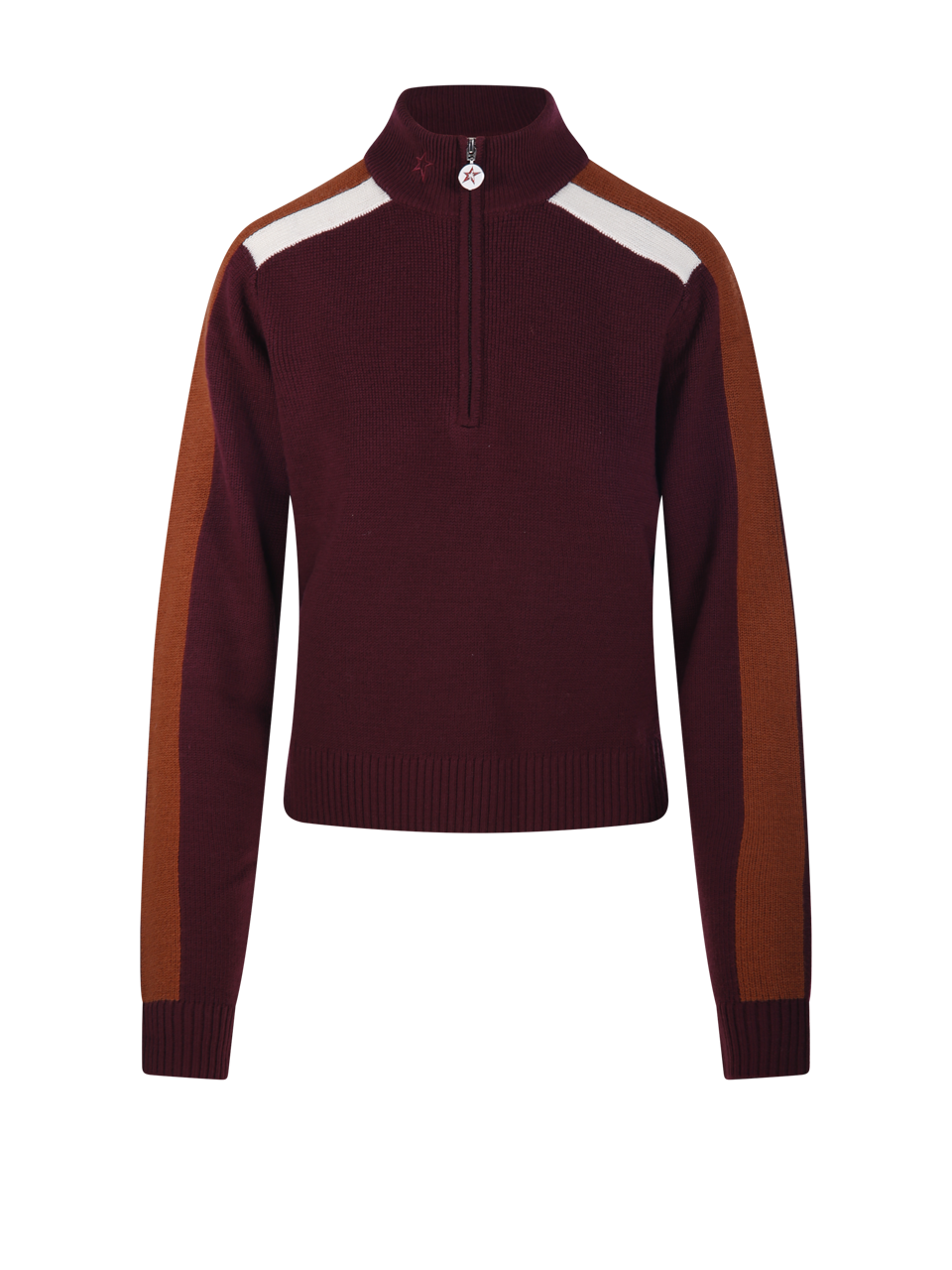 DONNA PERFECT MOMENT MAGLIONE LA TOUR 1/4 IN LANA MERINO BORDEAUX  