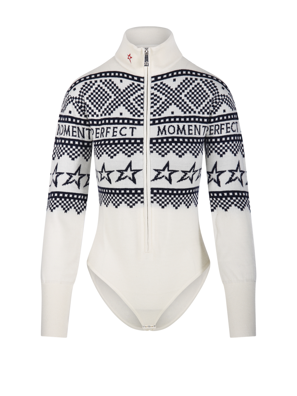 WOMAN PERFECT MOMENT WHITE MERINO WOOL HOLIDAY BODY