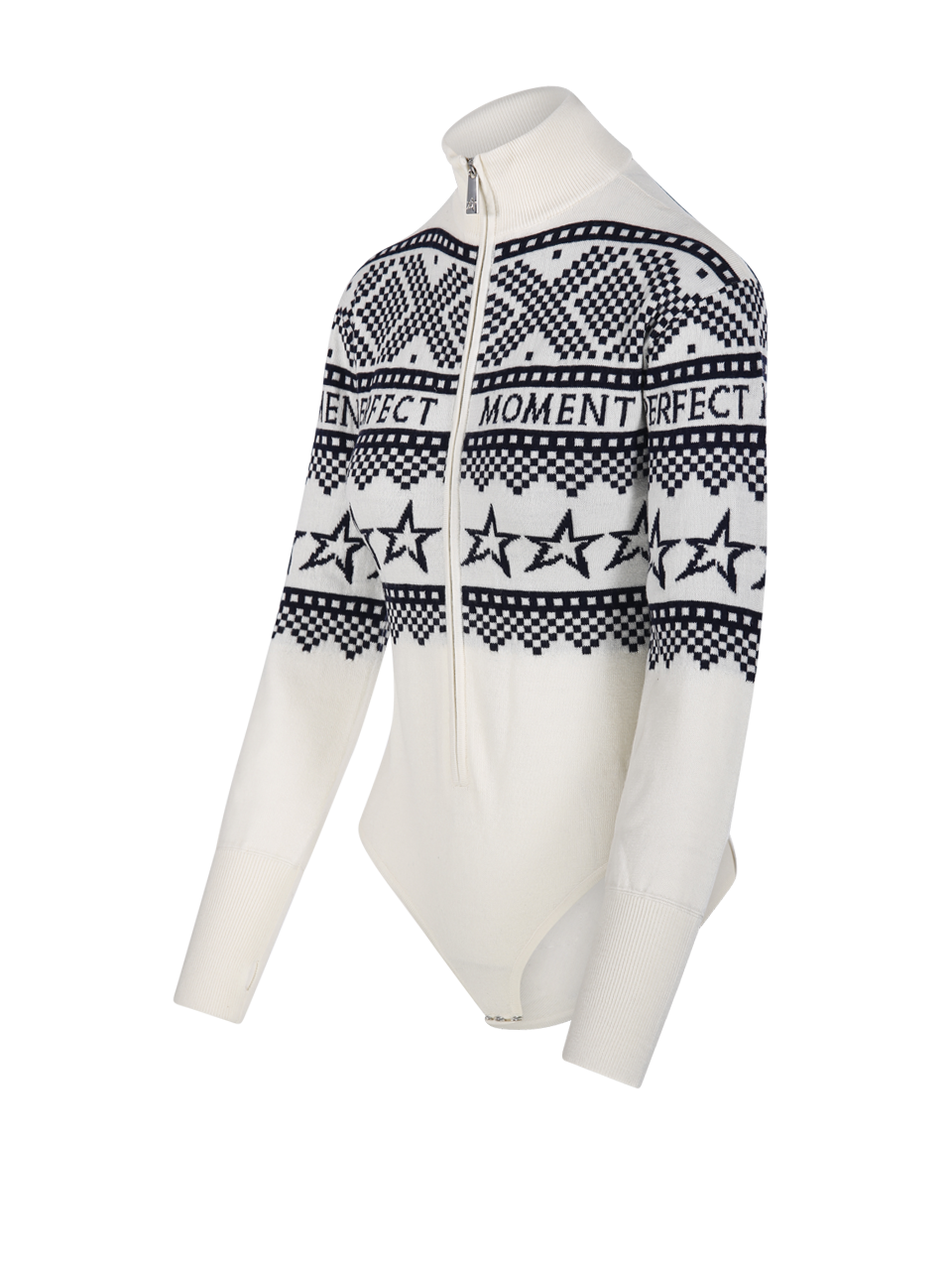 WOMAN PERFECT MOMENT WHITE MERINO WOOL HOLIDAY BODY