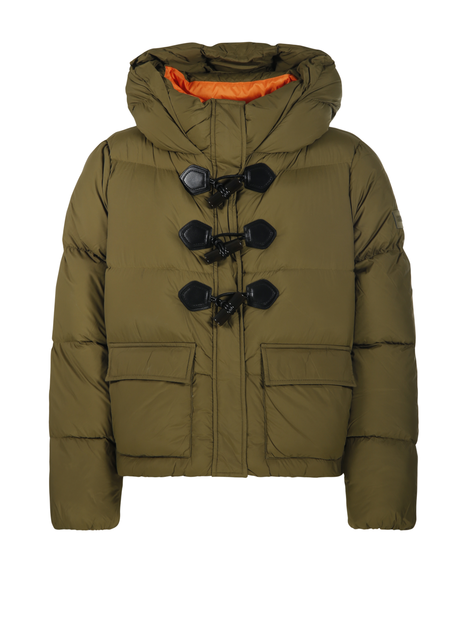 WOMAN GANNI GREEN RECYCLED POLYAMIDE FUTURE NYLON QUILT MINI PUFFER